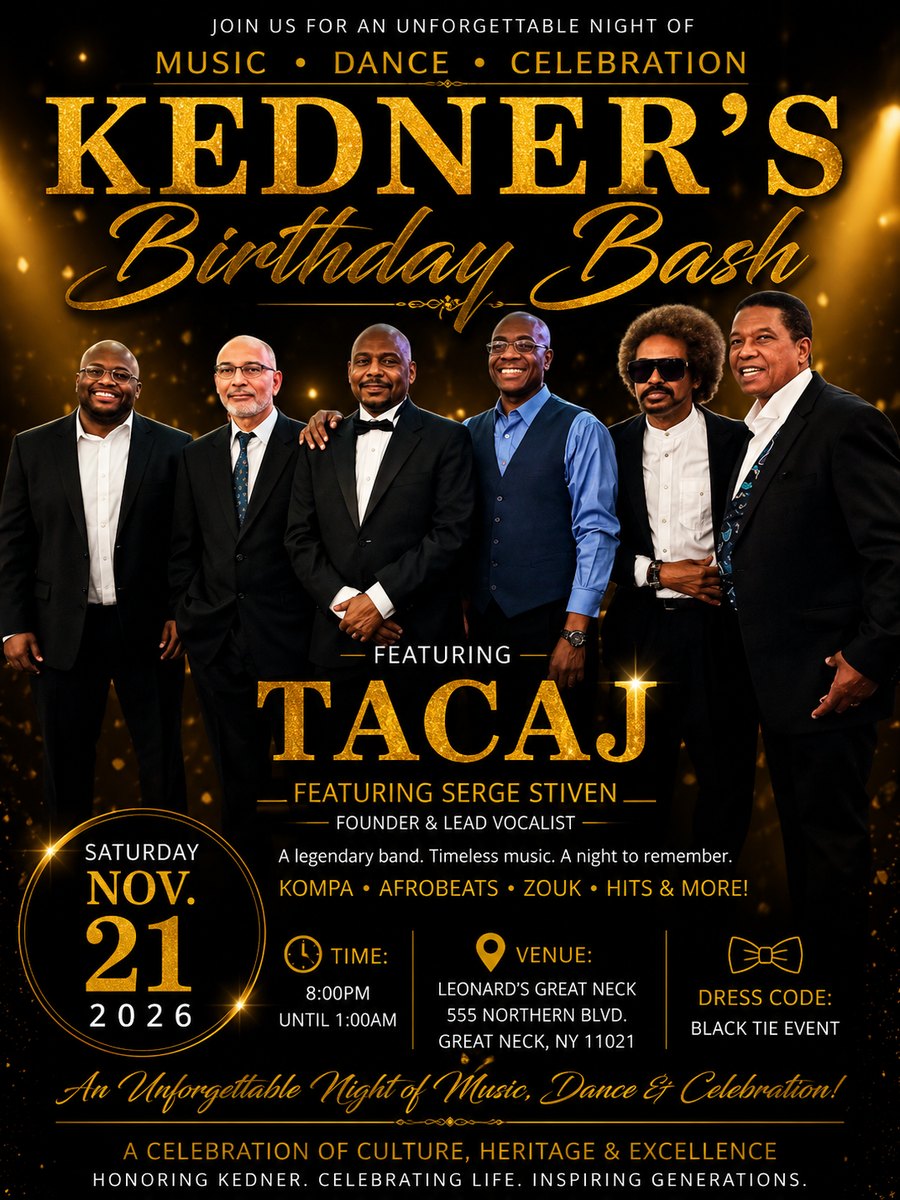 TACAJ — The Afro-Caribbean Jazz Experience (event flyer).